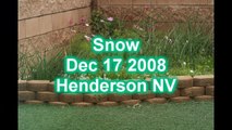 Snow Time Lapse Las Vegas Dec 17 2008