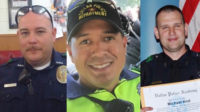Remembering the slain police officers in Dallas