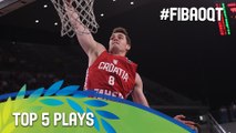 Top 5 Plays - Day 4 - 2016 FIBA Olympic Qualifying Tournament - Italy