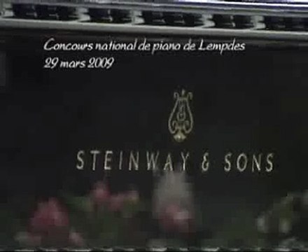 Concours de piano Margot Demouron 29 mars 2009 Lempdes