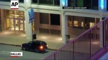 Video appears to show gunman in Dallas attack shooting at police (WARNING - audio has expletives)