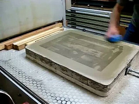 lithography on stone : 29/33 rollup ink 1