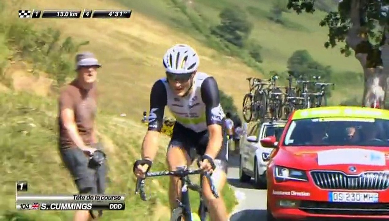 Самое интересное за 17 км до финиша  7 го этапа Tour de France 2016  (ВИДЕО).