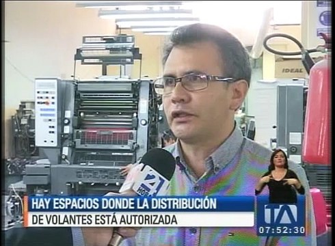 Hay espacios donde la distribución de volantes está autorizada