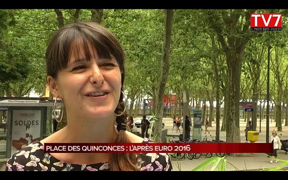 Place des Quinconces à Bortdeaux : le bilan de l'Euro 2016