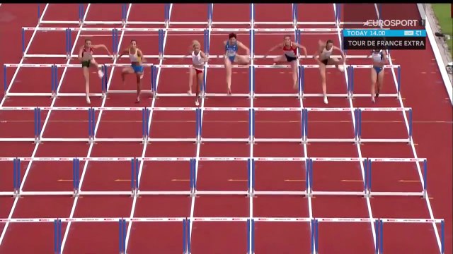 Enorme chute au 110m haies - Elin Westerlund se prend une haie pleine face