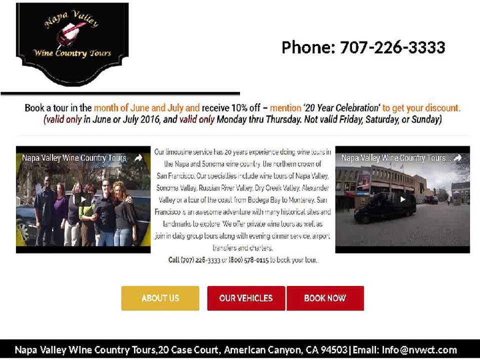 Wine tours napa valley