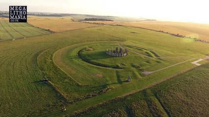 Crop Circles from the Air Stonehenge, Wiltshire. Reported 8th July 2016