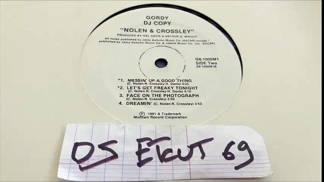 NOLEN & CROSSLEY-FACE ON THE PHOTOGRAPH(RIP ETCUT)GORDY REC 81