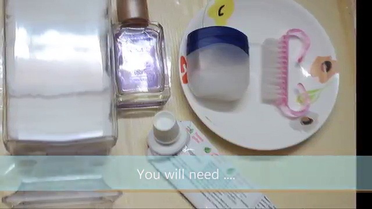 How to Remove Nail Polish with Toothpaste!