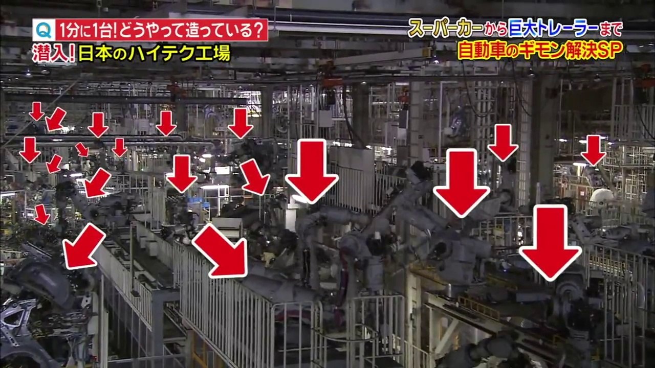 Robots of Japan's Subaru factory スバル工場のロボット
