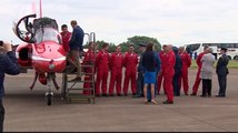 Prince William Kate Middleton and Prince George visit to the Royal International Air Tattoo