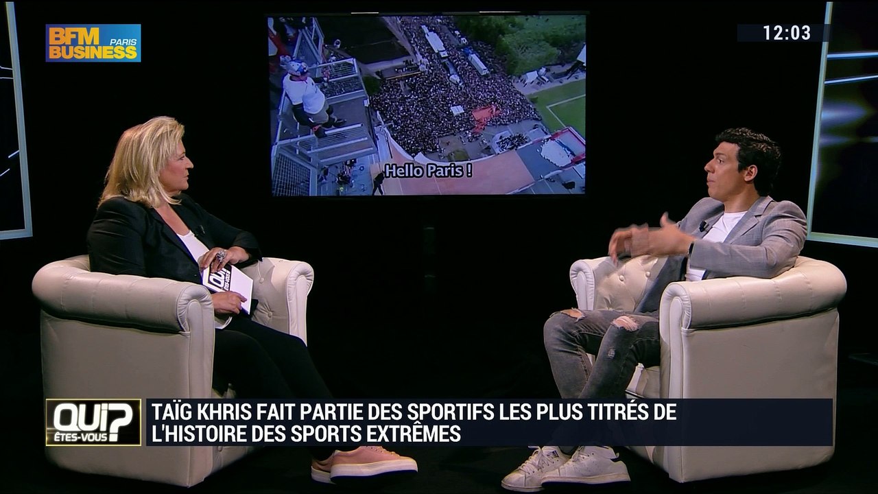 Taïg Khris, ancien champion du monde de roller...