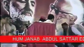 معروف سماجی رہنماءعبد الستار ایدھی مرحوم باچا خان بابا کی برسی کے موقع پر جلسہ ¿عام سے خطاب کررہے ہیں