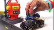 Kid's Toys - Bburago Toy Car Race Track & Racing Cars Slide_ Speedy & Blacky's Fuel Station & Garage