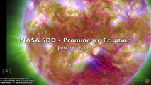 NASA SDO - Prominence Eruption January 10, 2013