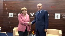 Cumhurbaşkanı Erdoğan, Almanya Başbakanı Merkel ile Bir Araya Geldi