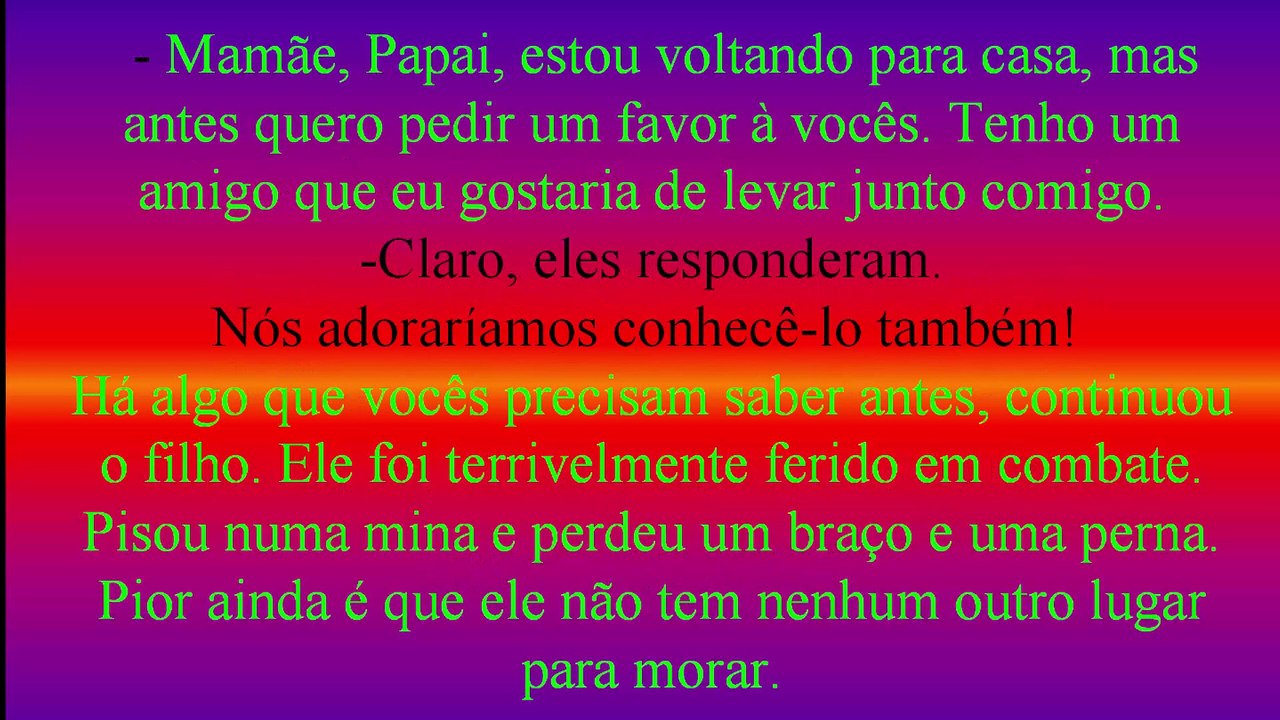 Aceite-me Como Sou! História Emocionante! Reflexão, Sobre Amar Uns Aos Outros!