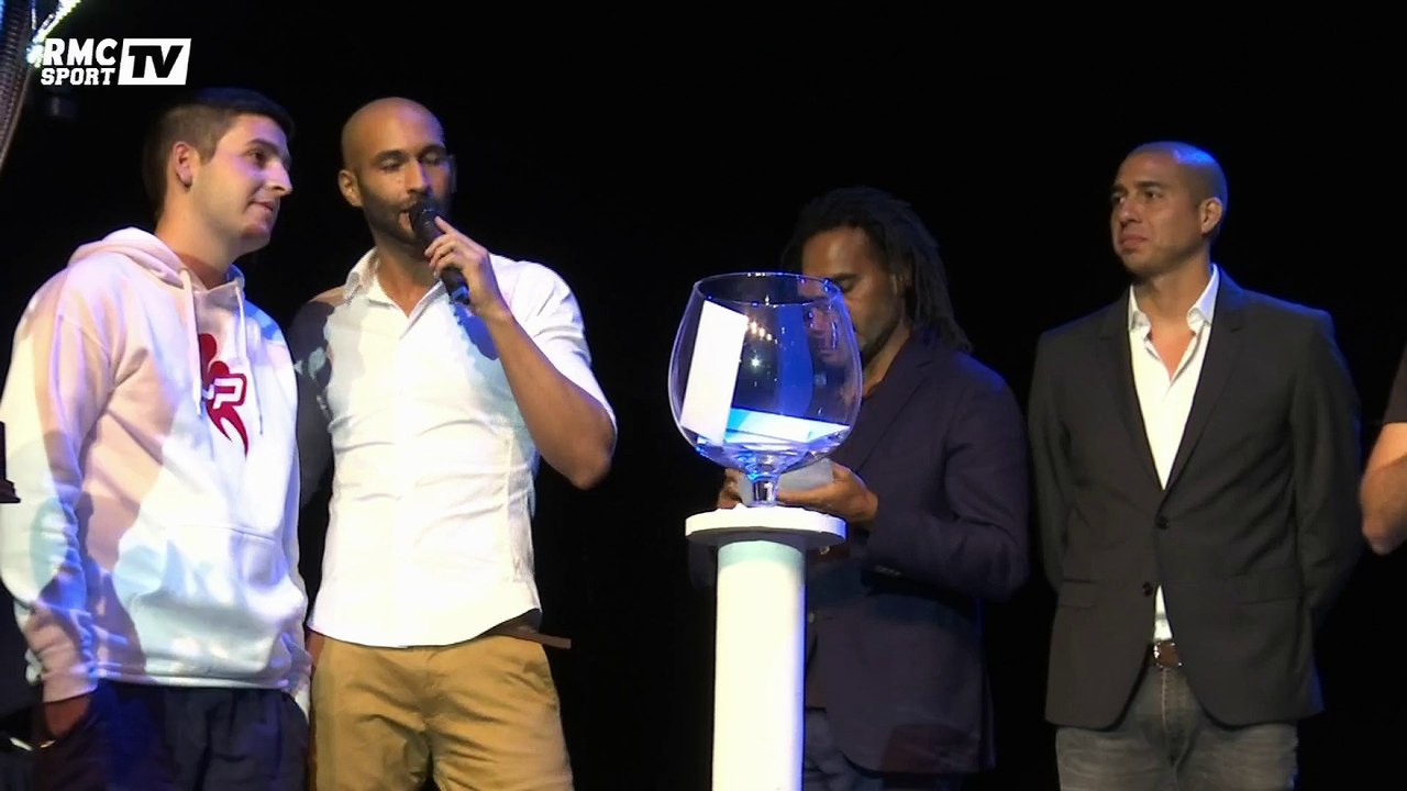 Le tirage au sort du tournoi PES avec Karembeu et Trezeguet