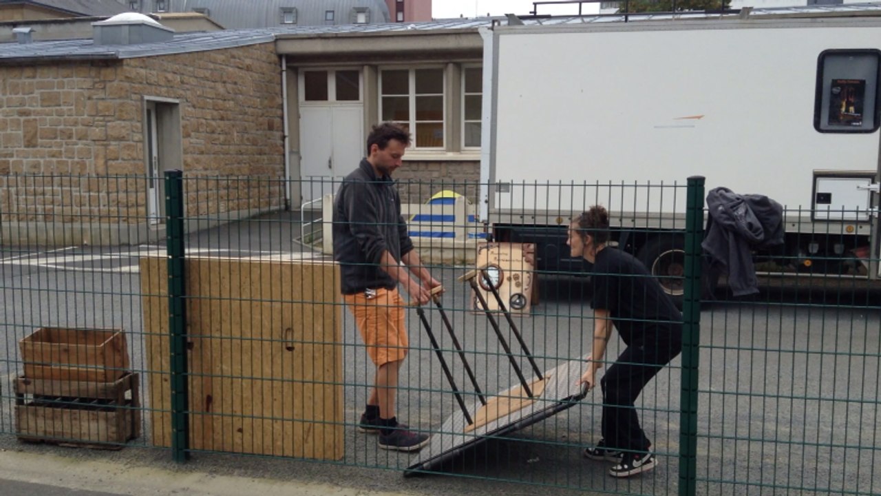 Échauffements avant la représentation