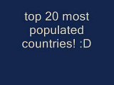 top 20 most populated countries