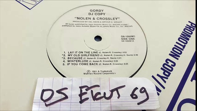 NOLEN & CROSSLEY-MY OLD GIRLFRIEND(RIP ETCUT)GORDY REC 81