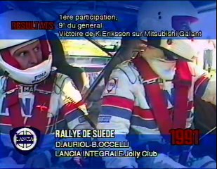 Didier Auriol Rally Suecia 1991