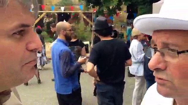 Fete de la commune libre marcilly d'azergues 02 juillet 2016-interview Roger Massoud