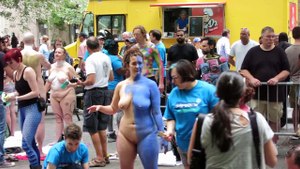 The third annual NYC body painting day Part 1