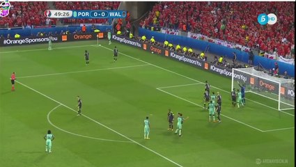 But de Cristiano Ronaldo - Portugal 1-0 Pays de Galles -2016.07.06