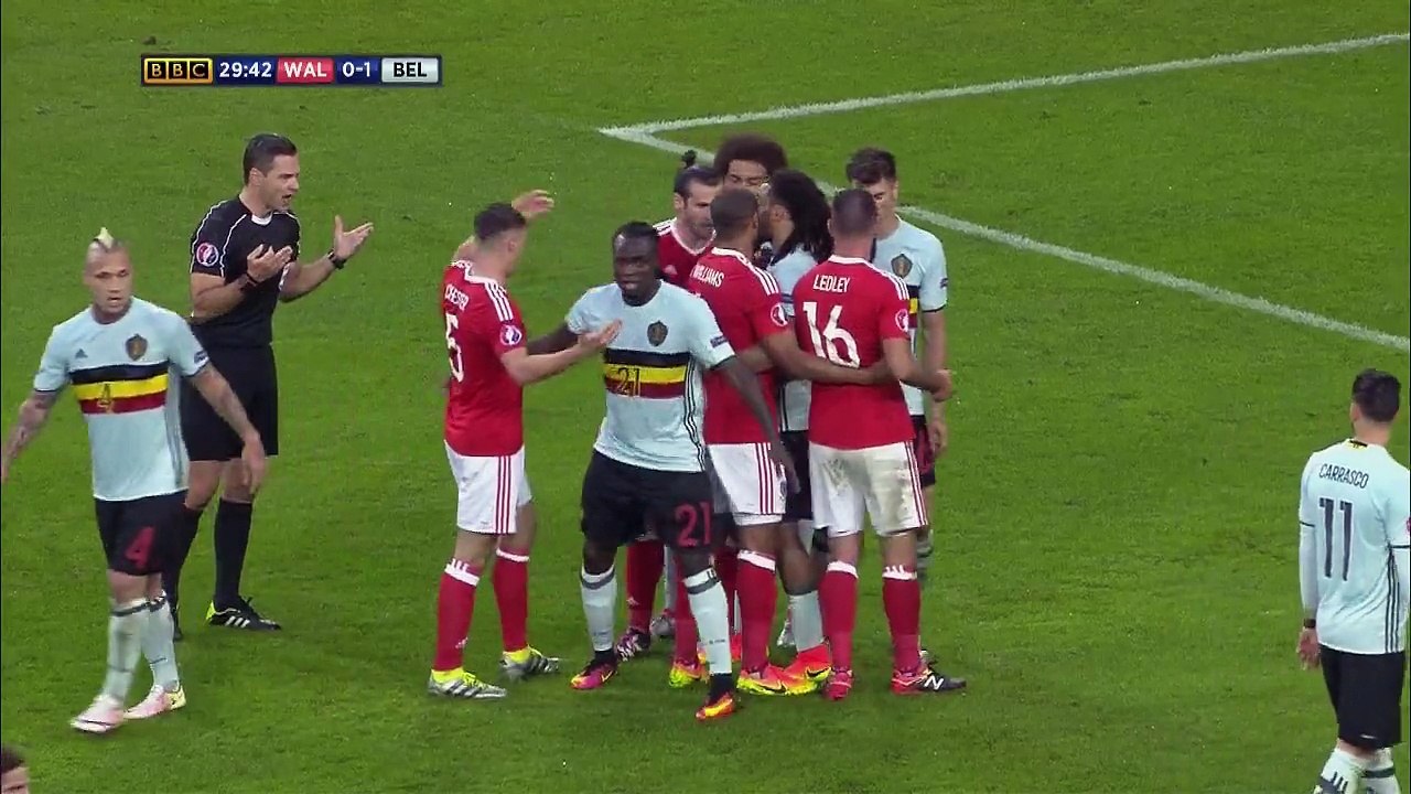 But de Ashley Williams - Pays de Galles 1-1 Belgique - 01.07.2016 HD