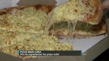 Alta de ingredientes faz preço da pizza subir