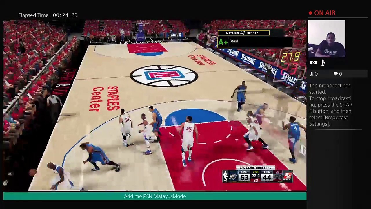 Playing NBA 2k16, watch me work (2)
