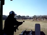 Shooting a grenade launcher attachment off of an AR-15.