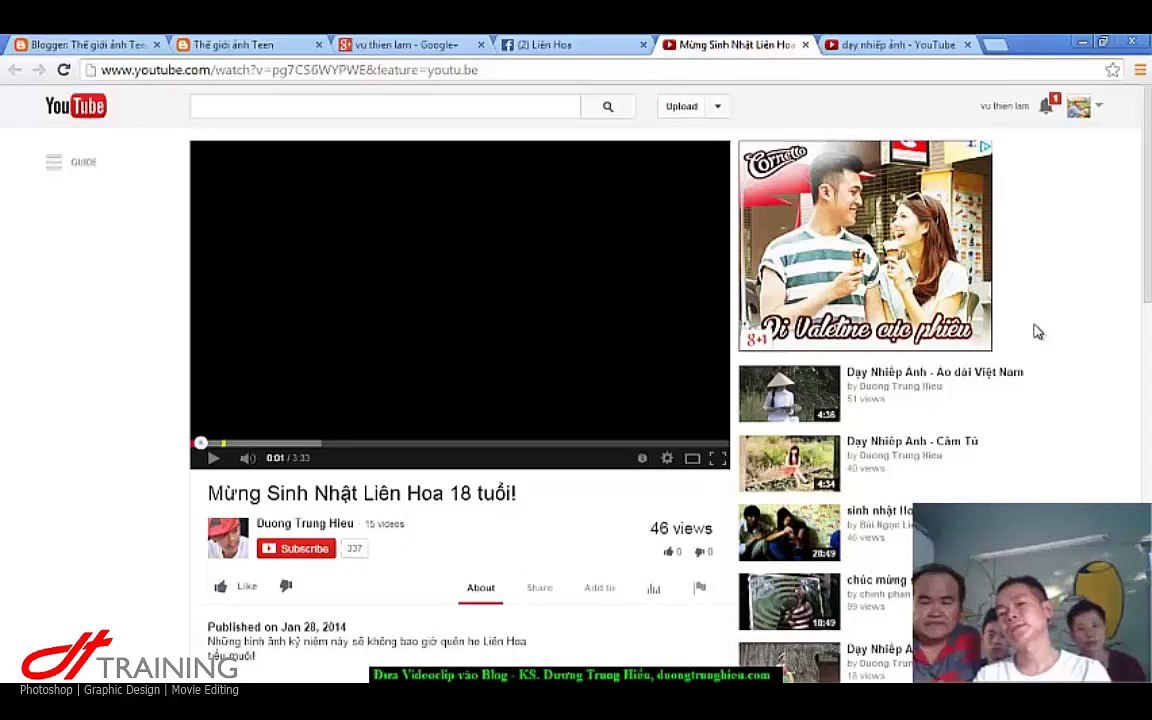 9.Nhúng Video vào Blog