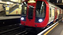 London Trip, Tube Arrives At Underground Station.