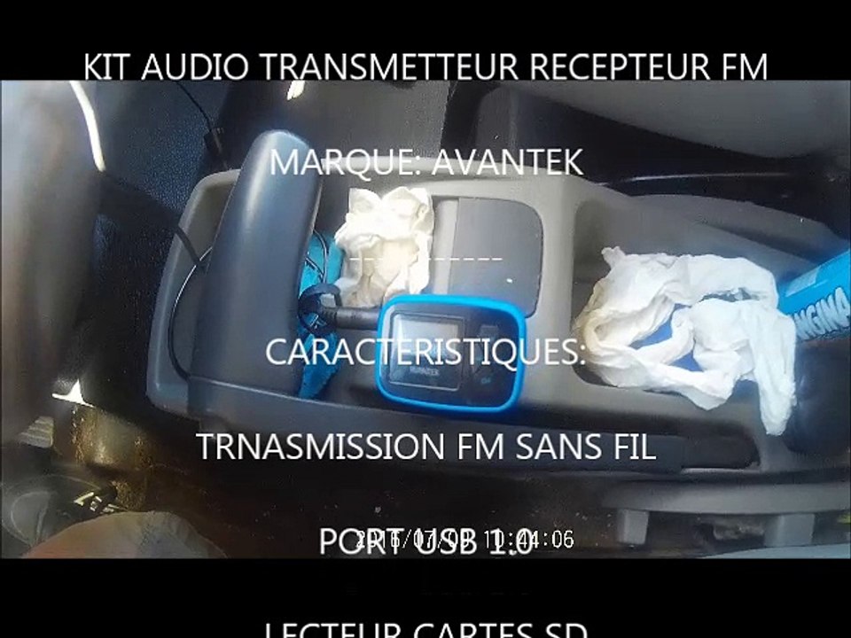 Kit audio de voiture FM sans fil