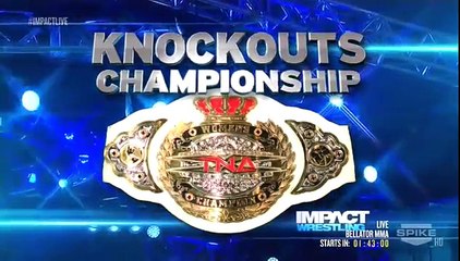 Knockouts Championship: Tara © (w/ Jessie Godderz) vs. Velvet Sky