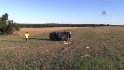 Otomobil Tarlaya Uçtu: 1 Yaralı