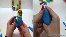 Play Doh Disney Donald Duck vs Make Minion Kids Modeling Cartoons Character