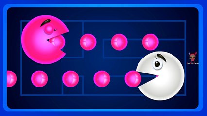 2 Pacman Colors for Children to Learn | Learning Colors for Preschool Kids Baby Video