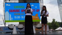 Trainees of the CoR presents the [Y]Factor initiative at the Danube Up Event