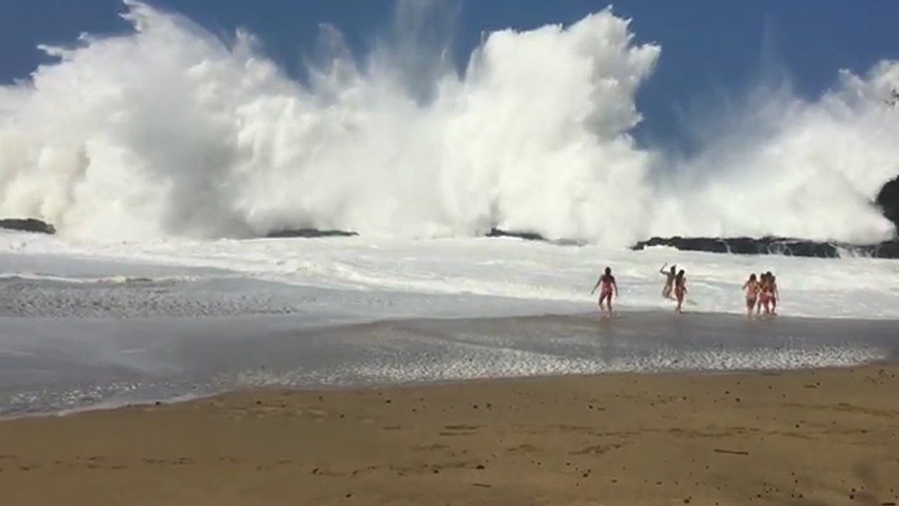 Vagues géantes à Hawaii