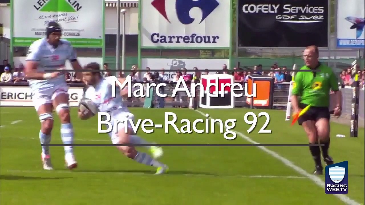 Racing 92 - top 5 des essais saison 2015-2016
