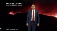 Météo Algérie : la foudre provoque un gigantesque incendie.