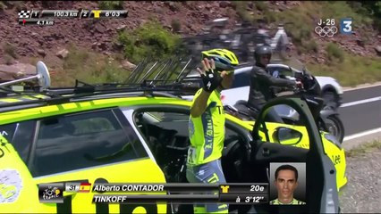9e étape : l'abandon d'Alberto Contador !
