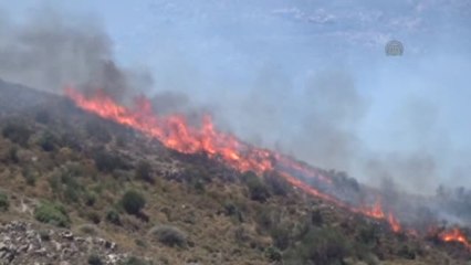 Bodrum'da Makilik Alan Yangını (2)