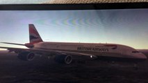 Infinite flight British airways A380-800 landing