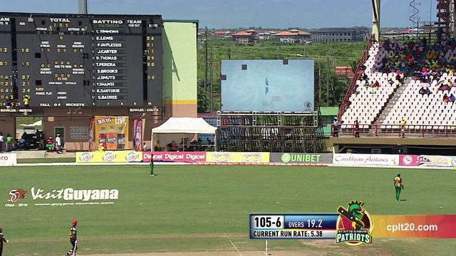 CPL 2016 Highlights - Guyana Amazon Warriors v St Kitts & Nevis Patriots