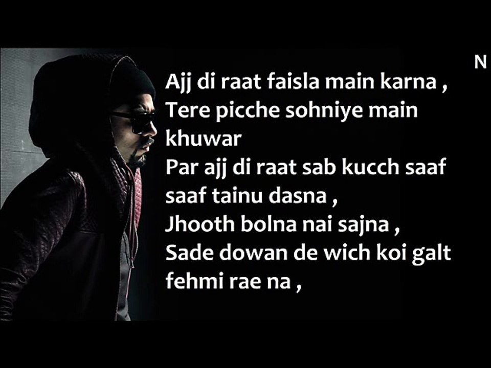 BOHEMIA - Lyrics of 'Remind me' by "Bohemia"